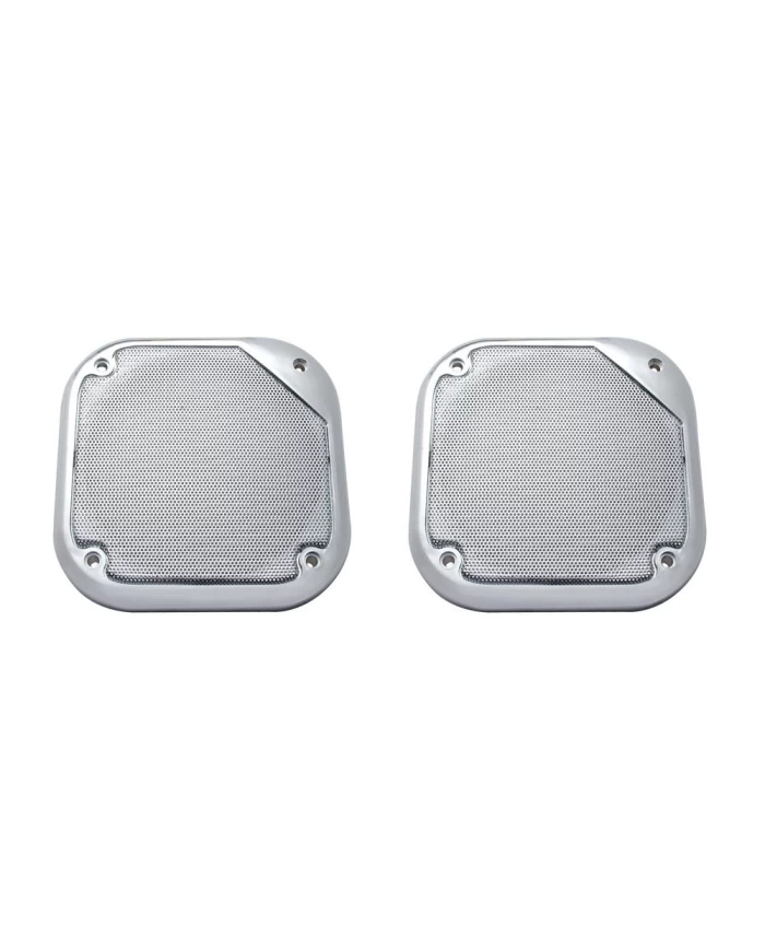 (BULK) CHROME PLASTIC KENWORTH 5 1/2" SQUARE SPEAKER COVER (BULK) CHROME PLASTIC KENWORTH 5 1/2" SQUARE SPEAKER COVER