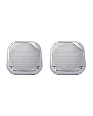 (BULK) CHROME PLASTIC KENWORTH 5 1/2" SQUARE SPEAKER COVER