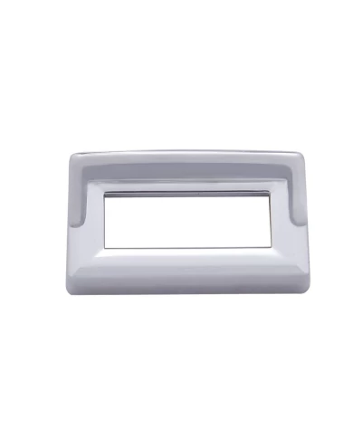 (6/CARD) CHROME PLASTIC KENWORTH SWITCH LABEL COVER W/ VISOR (6/CARD) CHROME PLASTIC KENWORTH SWITCH LABEL COVER W/ VISOR