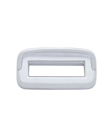 (6/CARD) CHROME PLASTIC 2006+ PETERBILT TOGGLE SWITCH LABEL COVER W/ VISOR (6/CARD) CHROME PLASTIC 2006+ PETERBILT TOGGLE SWITCH LABEL COVER W/ VISOR
