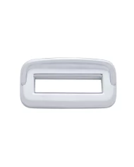 (6/CARD) CHROME PLASTIC 2006+ PETERBILT TOGGLE SWITCH LABEL COVER W/ VISOR (6/CARD) CHROME PLASTIC 2006+ PETERBILT TOGGLE SWITCH LABEL COVER W/ VISOR