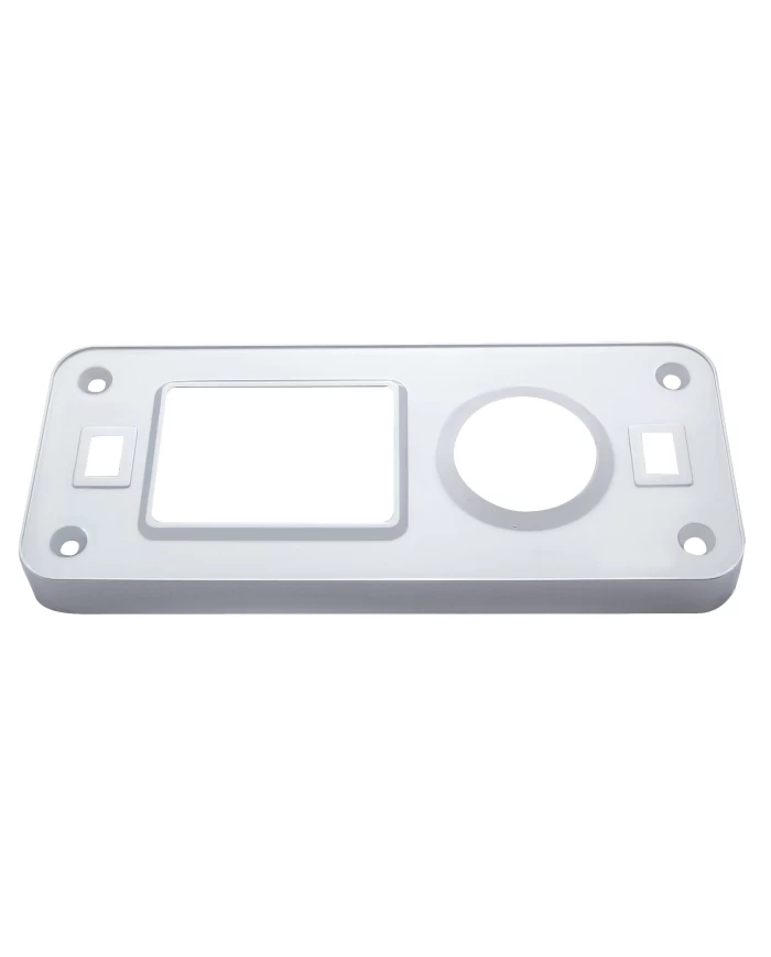 (CARD) CHROME PLASTIC PETERBILT DOME LIGHT COVER W/ SWIVEL LIGHT HOLE (CARD) CHROME PLASTIC PETERBILT DOME LIGHT COVER W/ SWIVEL LIGHT HOLE