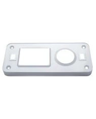 (CARD) CHROME PLASTIC PETERBILT DOME LIGHT COVER W/ SWIVEL LIGHT HOLE