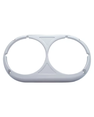 (SKPK) CHROME PLASTIC DUAL ROUND HEADLIGHT BEZEL (SKPK) CHROME PLASTIC DUAL ROUND HEADLIGHT BEZEL
