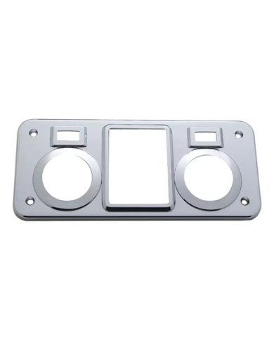 (CARD) CHROME PLASTIC KENWORTH RECTANGULAR DOME/MAP LIGHT COVER (CARD) CHROME PLASTIC KENWORTH RECTANGULAR DOME/MAP LIGHT COVER