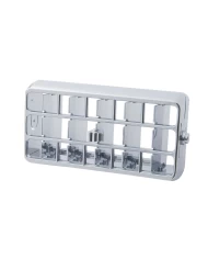 (CARD) CHROME PLASTIC 2001+ PETERBILT A/C VENT (CARD) CHROME PLASTIC 2001+ PETERBILT A/C VENT