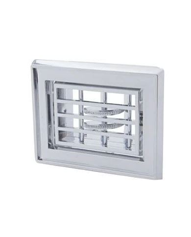 (CARD) CHROME PLASTIC PETERBILT A/C & HEATER SMALL VENT (CARD) CHROME PLASTIC PETERBILT A/C & HEATER SMALL VENT