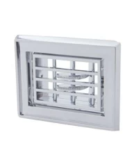 (CARD) CHROME PLASTIC PETERBILT A/C & HEATER SMALL VENT (CARD) CHROME PLASTIC PETERBILT A/C & HEATER SMALL VENT