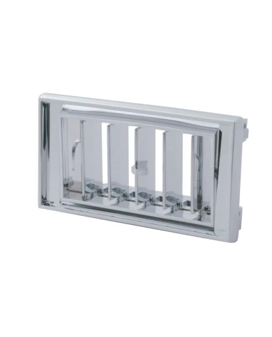 (CARD) CHROME PLASTIC PETERBILT CAB COVER A/C & HEATER VENT (CARD) CHROME PLASTIC PETERBILT CAB COVER A/C & HEATER VENT