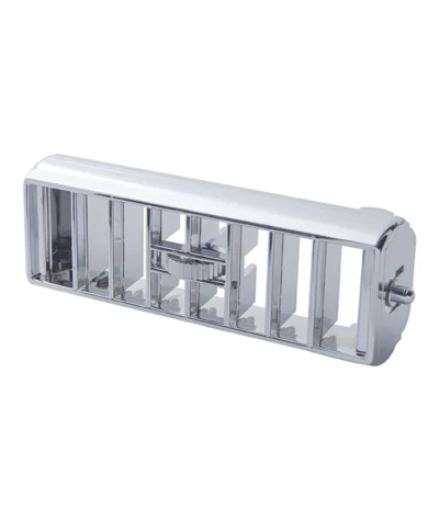 (CARD) CHROME PLASTIC FREIGHTLINER A/C FLD/CLASSIC LONG VENT W/O FRAME (CARD) CHROME PLASTIC FREIGHTLINER A/C FLD/CLASSIC LONG VENT W/O FRAME