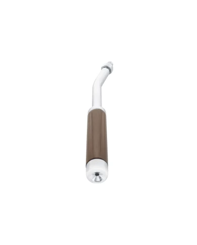 (CARD) CHROME ALUMINUM KENWORTH/FREIGHTLINER 8" WOOD TRAILER BRAKE HANDLE KNOBS - INDENTED (CARD) CHROME ALUMINUM KENWORTH/FREIGHTLINER 8" WOOD TRAILER BRAKE HANDLE KNOBS - INDENTED