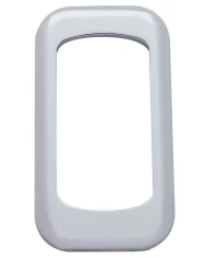 (BULK) CHROME PLASTIC ROCKER SWITCH COVER (BULK) CHROME PLASTIC ROCKER SWITCH COVER