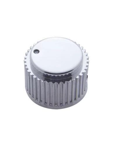 (CARD) CHROME PLASTIC FREIGHTLINER A/C CONTROL DIAL KNOB - PLAIN (CARD) CHROME PLASTIC FREIGHTLINER A/C CONTROL DIAL KNOB - PLAIN