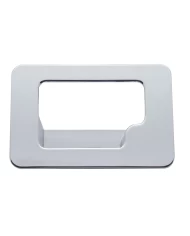 (CARD) CHROME PLASTIC KENWORTH GLOVE BOX LATCH TRIM (CARD) CHROME PLASTIC KENWORTH GLOVE BOX LATCH TRIM