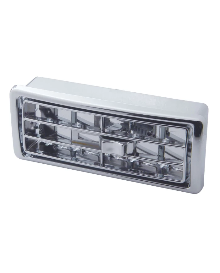 (CARD) CHROME PLASTIC 2002 KENWORTH A/C CENTER VENT (CARD) CHROME PLASTIC 2002 KENWORTH A/C CENTER VENT