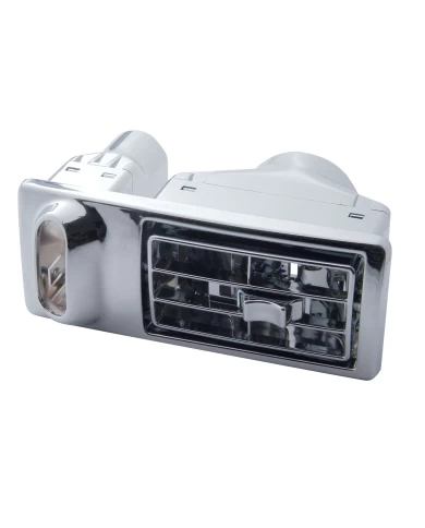 (CARD) CHROME PLASTIC 2002 KENWORTH A/C DRIVER VENT (CARD) CHROME PLASTIC 2002 KENWORTH A/C DRIVER VENT