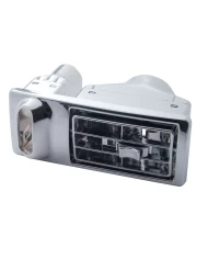 (CARD) CHROME PLASTIC 2002 KENWORTH A/C DRIVER VENT (CARD) CHROME PLASTIC 2002 KENWORTH A/C DRIVER VENT