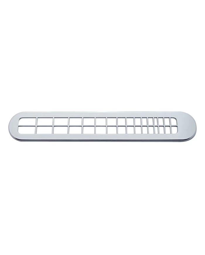 (2/CARD) CHROME PLASTIC PETERBILT DEFROSTER VENT COVER (2/CARD) CHROME PLASTIC PETERBILT DEFROSTER VENT COVER