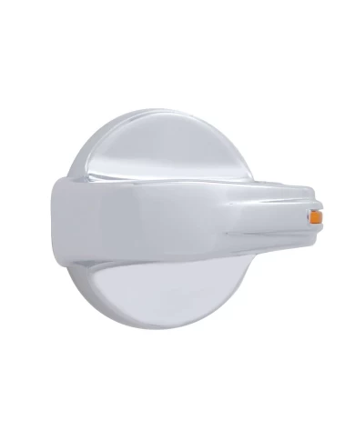 (CARD) CHROME PLASTIC 2006+ PETERBILT A/C CONTROL KNOB (CARD) CHROME PLASTIC 2006+ PETERBILT A/C CONTROL KNOB