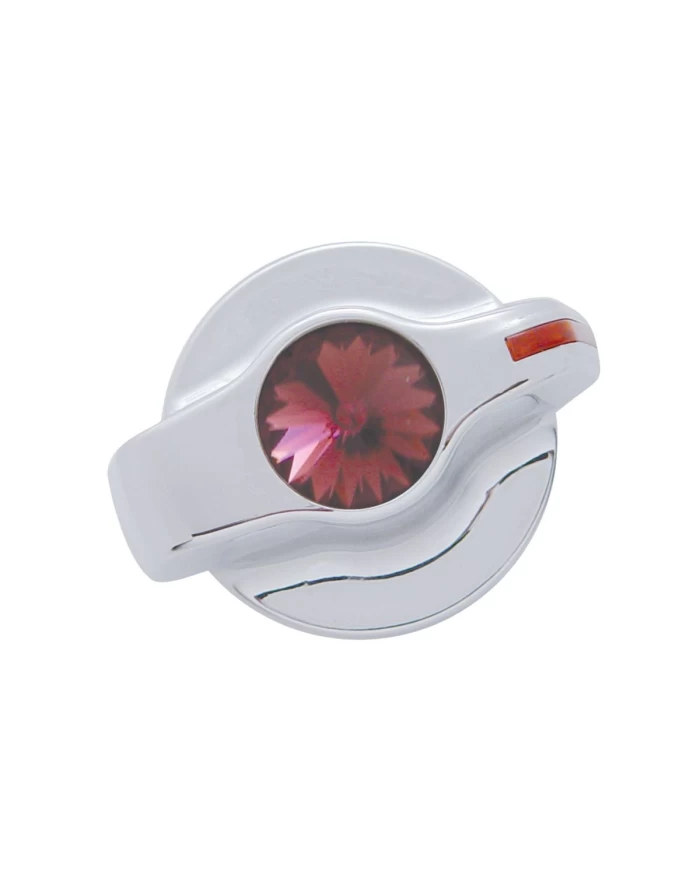 (CARD) CHROME PLASTIC 2006+ PETERBILT SIGNATURE A/C CONTROL KNOB W/ DIAMOND - PURPLE (CARD) CHROME PLASTIC 2006+ PETERBILT SIGNATURE A/C CONTROL KNOB W/ DIAMOND - PURPLE