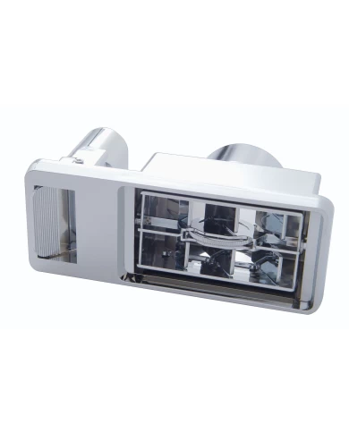 (CARD) CHROME PLASTIC KENWORTH DRIVER A/C VENT (CARD) CHROME PLASTIC KENWORTH DRIVER A/C VENT