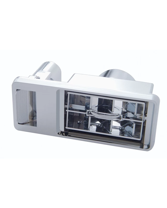 (CARD) CHROME PLASTIC KENWORTH DRIVER A/C VENT (CARD) CHROME PLASTIC KENWORTH DRIVER A/C VENT
