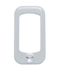 (3/CARD) CHROME PLASTIC ROCKER SWITCH TRIM - INDENTED (3/CARD) CHROME PLASTIC ROCKER SWITCH TRIM - INDENTED