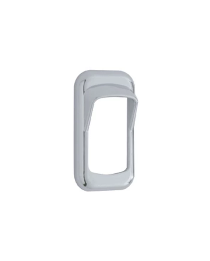 (3/CARD) CHROME PLASTIC ROCKER SWITCH TRIM W// SWITCH GUARD