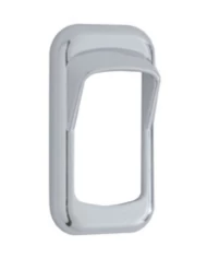 (3/CARD) CHROME PLASTIC ROCKER SWITCH TRIM W// SWITCH GUARD