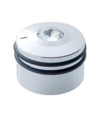 (CARD) CHROME PLASTIC PETERBILT DELUXE A/C CONTROL KNOB - CLEAR DIAMOND W/ BLACK, BLUE, RED RUBBER (CARD) CHROME PLASTIC PETERBILT DELUXE A/C CONTROL KNOB - CLEAR DIAMOND W/ BLACK, BLUE, RED RUBBER