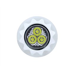 UP36682B-3 High Power LED 3/4" Mini Warning Light - White LED (Bulk)