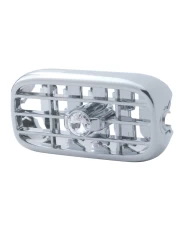 (CARD) CHROME PLASTIC 2006+ PETERBILT A/C VENT W/ DIAMOND - CLEAR (CARD) CHROME PLASTIC 2006+ PETERBILT A/C VENT W/ DIAMOND - CLEAR