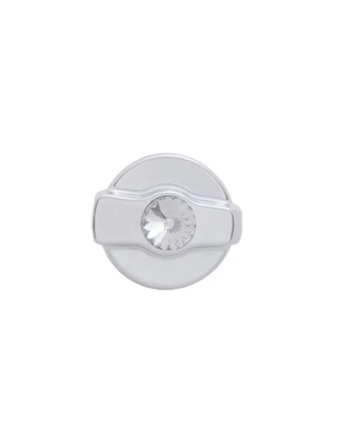 (CARD) CHROME PLASTIC KENWORTH WIPER DIAL KNOB W/ DIAMOND - CLEAR (CARD) CHROME PLASTIC KENWORTH WIPER DIAL KNOB W/ DIAMOND - CLEAR