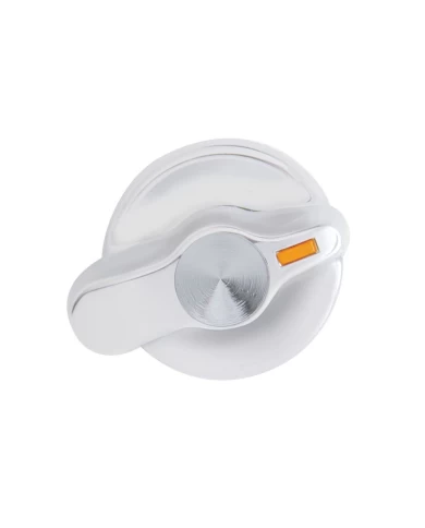 (BULK) CHROME PLASTIC INTERNATIONAL A/C DIAL KNOB - INDENTED (BULK) CHROME PLASTIC INTERNATIONAL A/C DIAL KNOB - INDENTED