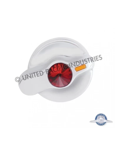 (CARD) CHROME PLASTIC INTERNATIONAL A/C DIAL KNOB W/ DIAMOND - RED (CARD) CHROME PLASTIC INTERNATIONAL A/C DIAL KNOB W/ DIAMOND - RED