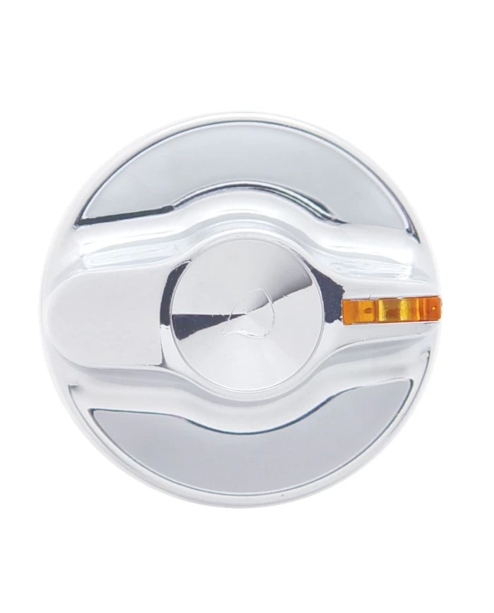 (CARD) CHROME PLASTIC 2002 KENWORTH A/C DIAL KNOB - INDENTED (CARD) CHROME PLASTIC 2002 KENWORTH A/C DIAL KNOB - INDENTED
