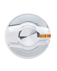 (CARD) CHROME PLASTIC 2002 KENWORTH A/C DIAL KNOB - INDENTED (CARD) CHROME PLASTIC 2002 KENWORTH A/C DIAL KNOB - INDENTED