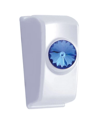 (2/CARD) CHROME PLASTIC 2006+ KENWORTH DASH SWITCH PLUG W/ DIAMOND - BLUE (2/CARD) CHROME PLASTIC 2006+ KENWORTH DASH SWITCH PLUG W/ DIAMOND - BLUE