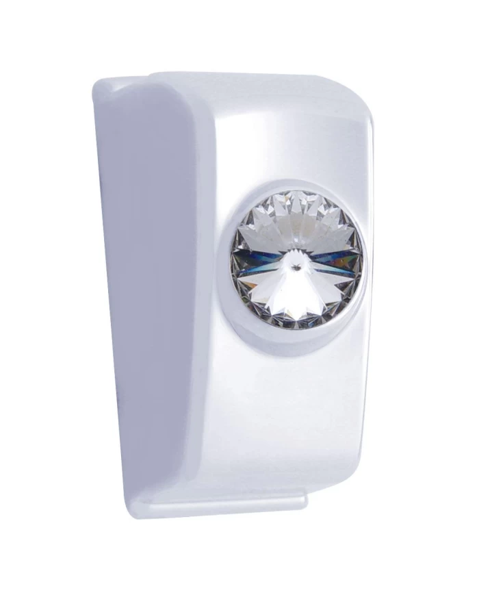 (2/CARD) CHROME PLASTIC 2006+ KENWORTH DASH SWITCH PLUG W/ DIAMOND - CLEAR (2/CARD) CHROME PLASTIC 2006+ KENWORTH DASH SWITCH PLUG W/ DIAMOND - CLEAR