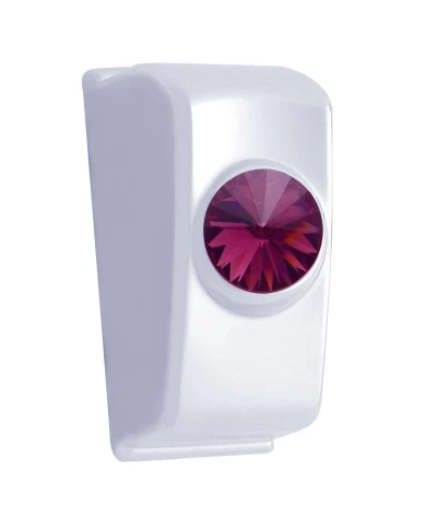 (2/CARD) CHROME PLASTIC 2006+ KENWORTH DASH SWITCH PLUG W/ DIAMOND - PURPLE (2/CARD) CHROME PLASTIC 2006+ KENWORTH DASH SWITCH PLUG W/ DIAMOND - PURPLE