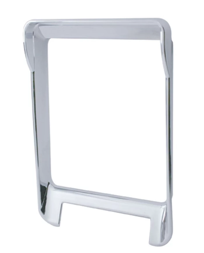 (CARD) CHROME PLASTIC 2006+ KENWORTH LEFT DASH TRIM W/ VISOR