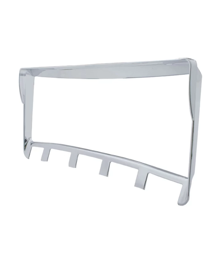 (CARD) CHROME PLASTIC 2006+ KENWORTH RIGHT DASH TRIM W/ VISOR