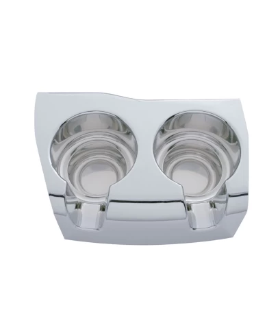 (CARD) CHROME PLASTIC 2006+ KENWORTH DELUXE CUP HOLDER CONSOLE TOP (CARD) CHROME PLASTIC 2006+ KENWORTH DELUXE CUP HOLDER CONSOLE TOP