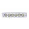 UP36684B-6 High Power LED Super Thin Warning Light - White LED/Clear Lens (Bulk)
