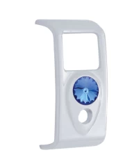 (3/CARD) CHROME PLASTIC 2006+ KENWORTH 2 OPENINGS ROCKER SWITCH COVER W/ DIAMOND - BLUE (3/CARD) CHROME PLASTIC 2006+ KENWORTH 2 OPENINGS ROCKER SWITCH COVER W/ DIAMOND - BLUE