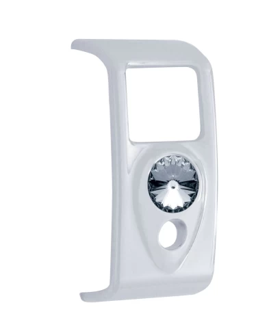 (3/CARD) CHROME PLASTIC 2006+ KENWORTH 2 OPENINGS ROCKER SWITCH COVER W/ DIAMOND - SMOKE (3/CARD) CHROME PLASTIC 2006+ KENWORTH 2 OPENINGS ROCKER SWITCH COVER W/ DIAMOND - SMOKE