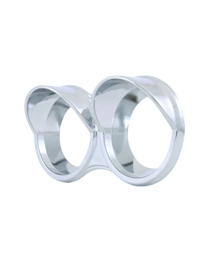 (CARD) CHROME PLASTIC 2006+ KENWORTH SMALL GAUGE COVER WITH VISOR - DOUBLE