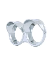 (CARD) CHROME PLASTIC 2006+ KENWORTH SMALL GAUGE COVER WITH VISOR - DOUBLE (CARD) CHROME PLASTIC 2006+ KENWORTH SMALL GAUGE COVER WITH VISOR - DOUBLE