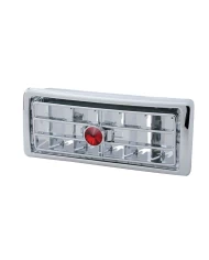 (CARD) CHROME PLASTIC 02-05 KENWORTH CENTER A/C VENT W/ DIAMOND - RED (CARD) CHROME PLASTIC 02-05 KENWORTH CENTER A/C VENT W/ DIAMOND - RED