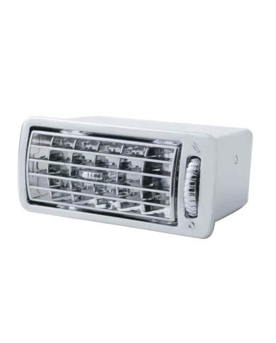 (CARD) CHROME PLASTIC VOLVO A/C VENT - PLAIN (CARD) CHROME PLASTIC VOLVO A/C VENT - PLAIN